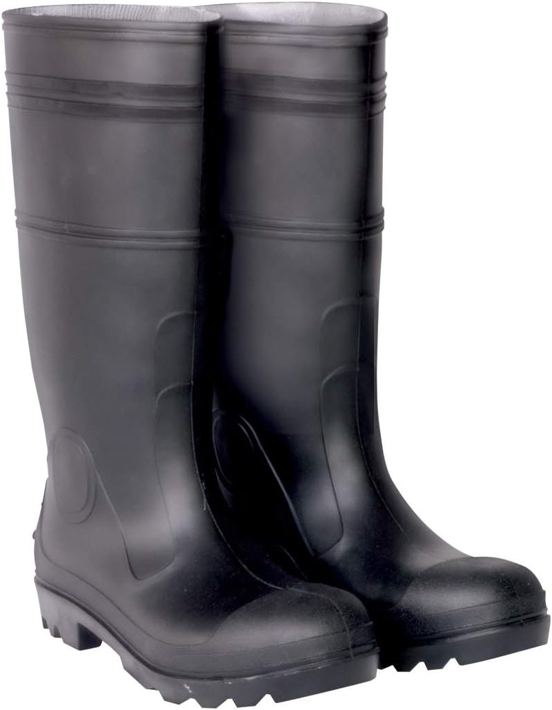 51W-UZd4T7L._AC_SL1110_.jpg Men's Black Stretch Rain Boots - Image 1