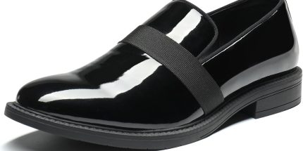 Men's Patent Slip-On Tuxedo Loafers