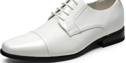 Men's Patent Lace-Up Tuxedo Shoes