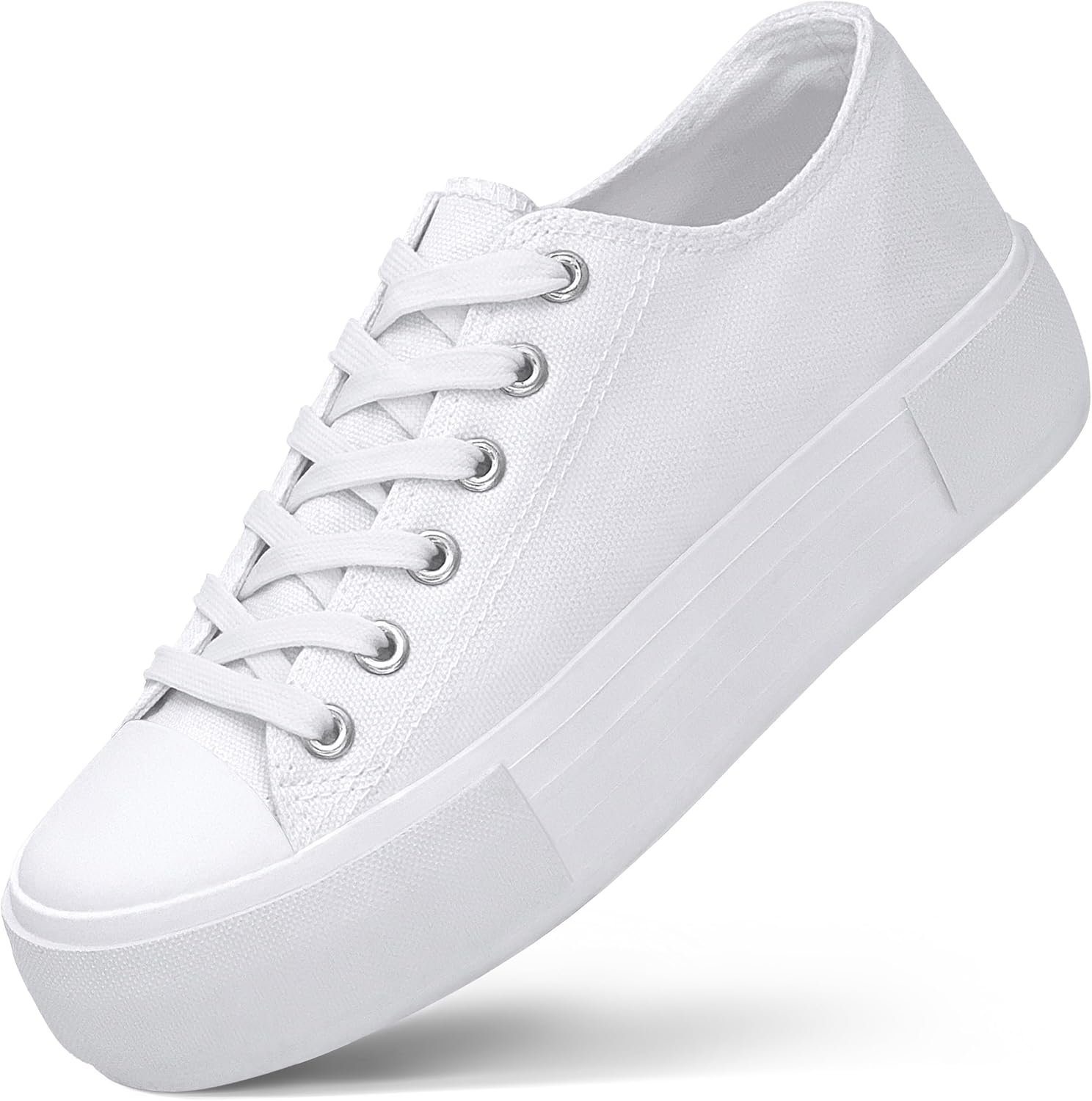 713kQrklEXL._AC_SL1500_.jpg Canvas Chunky Sole Sneakers - Image 1