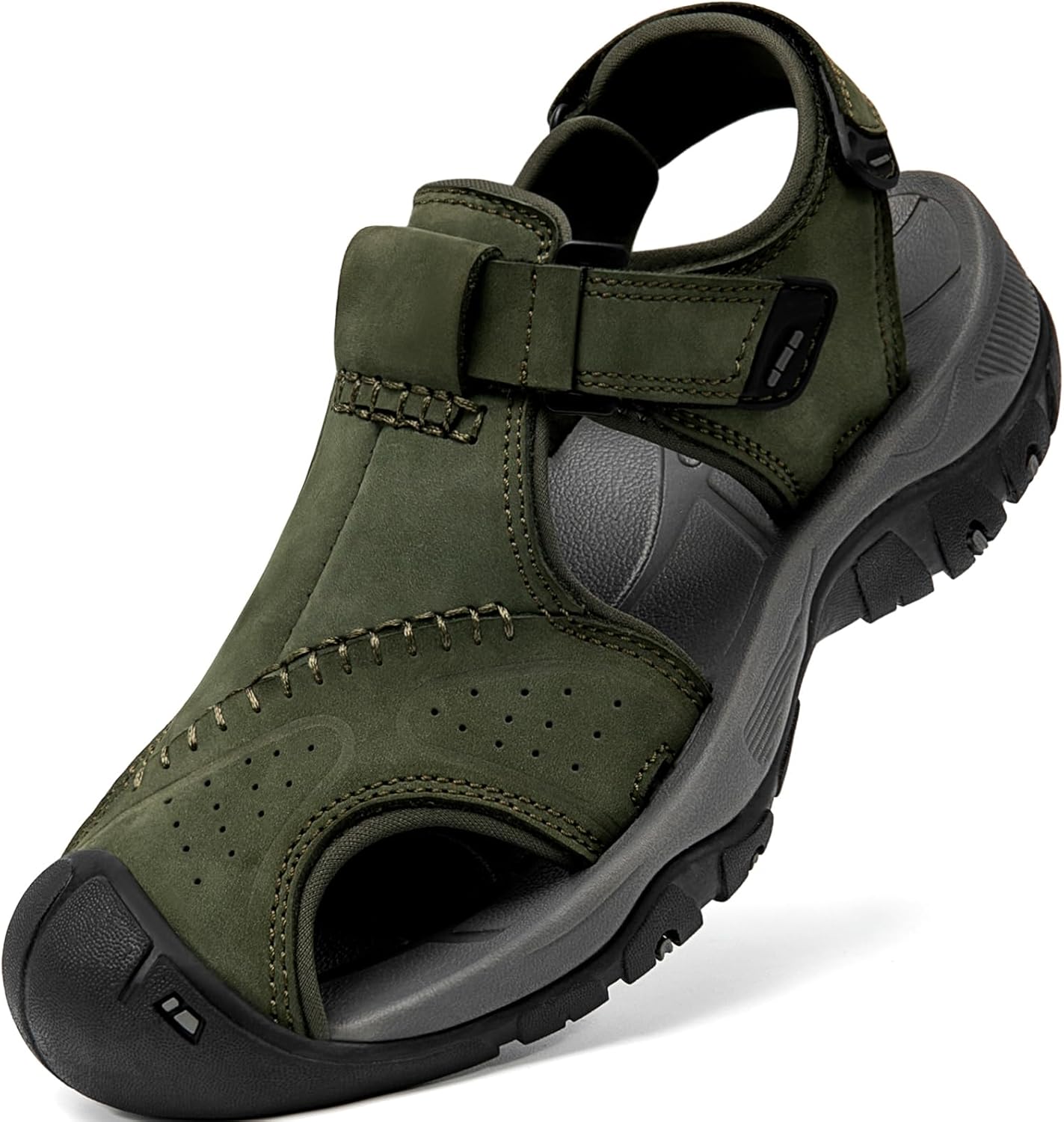 716CleKpOvL._AC_SL1500_.jpg Men's Closed-Toe Leather Hiking Sandals - Image 1