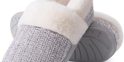 Women's Knit Memory Foam House Slippers