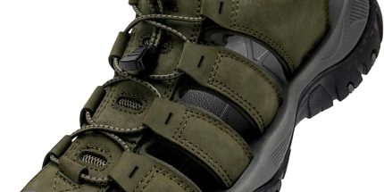 Men's Closed-Toe Leather Hiking Sandals
