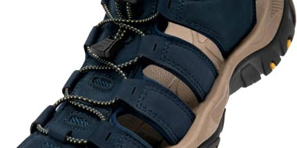 Men's Closed-Toe Leather Hiking Sandals