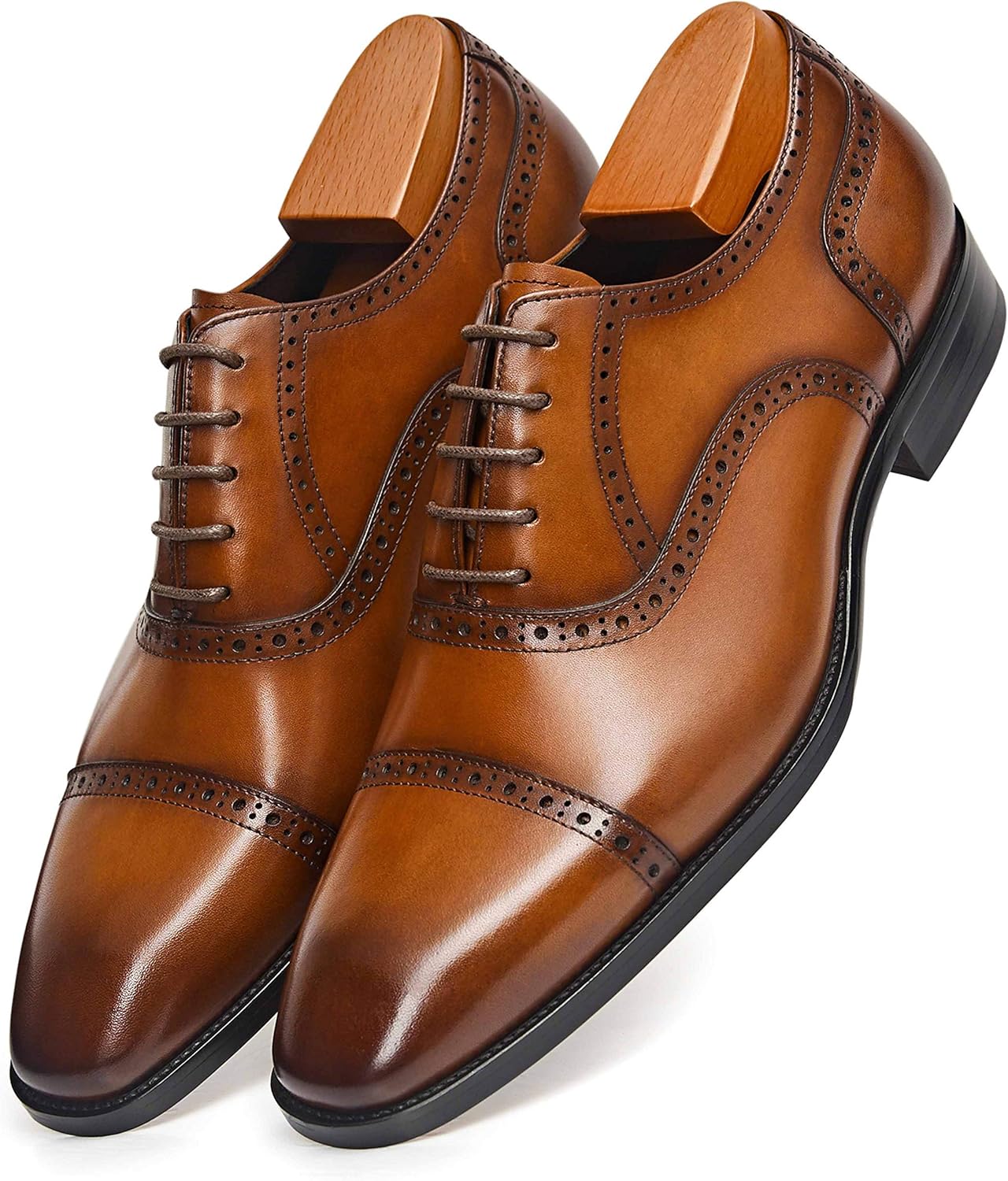 815u1-v4i8L._AC_SL1500_.jpg Men's Plain-Toe Oxford Shoes - Image 1