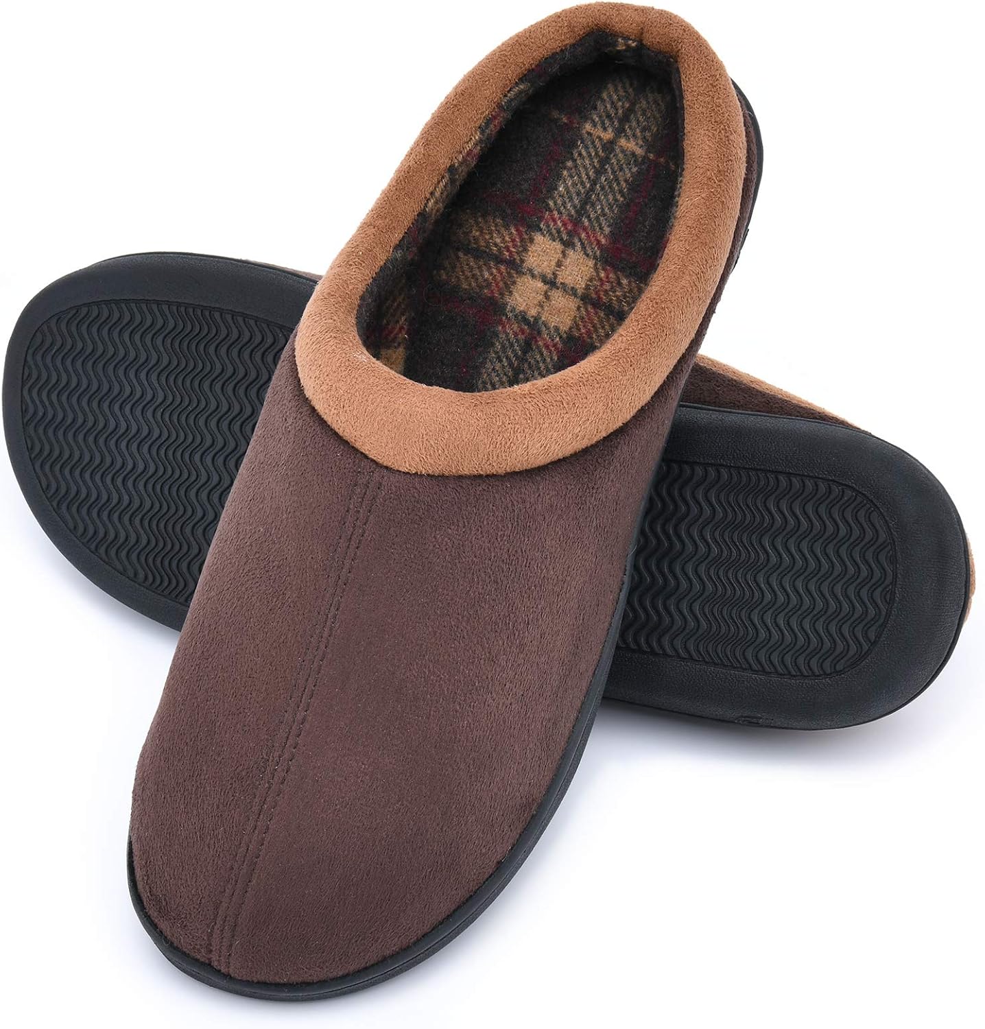 81xqDK7qEXL._AC_SL1500_.jpg Men's Memory Foam Slip-On Slippers - Image 1